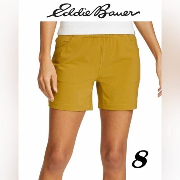 Eddie Bauer - Women's Clima Trail Shorts - Agold. Size: 8 (US). NIB (1547) - Picture 1 of 13